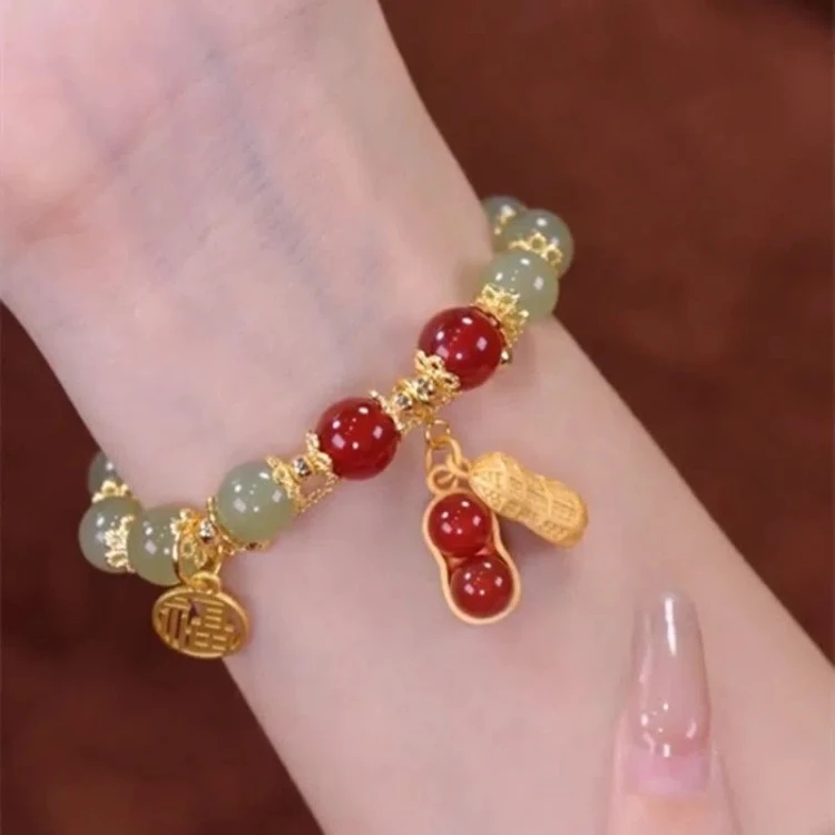 【人氣熱銷】好事花生雙層手鏈,好事花生,幸福平安! 【人氣熱銷】好事花生雙層手鏈,好事花生,幸福平安!