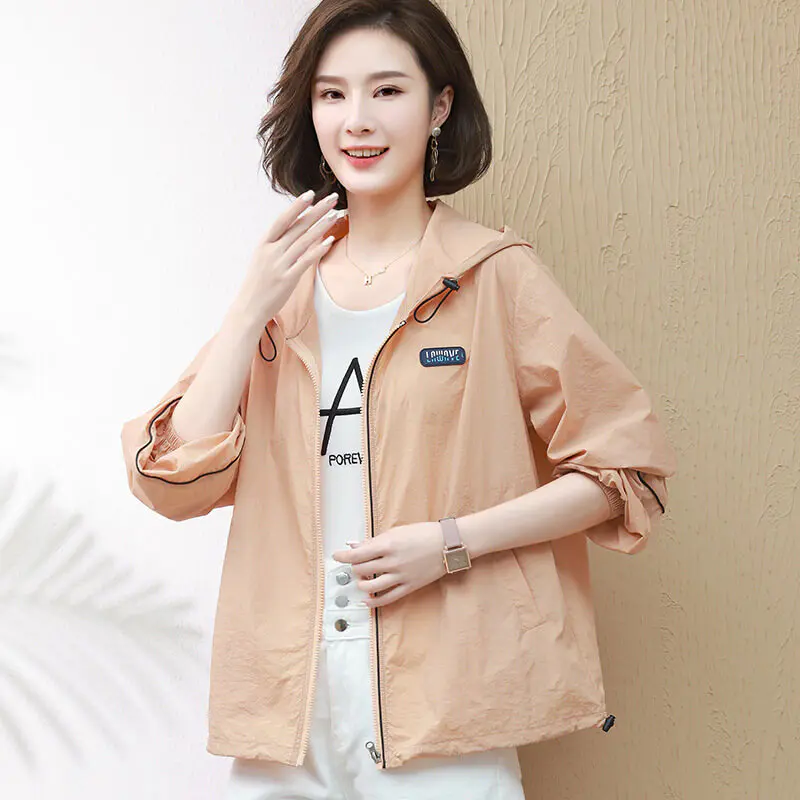 【三花棉業,新品上市】夏季新款時尚輕薄防曬衣,大碼寬松透氣防曬服,百搭洋氣年輕範,大碼可穿 【三花棉業,新品上市】夏季新款時尚輕薄防曬衣,大碼寬松透氣防曬服,百搭洋氣年輕範,大碼可穿