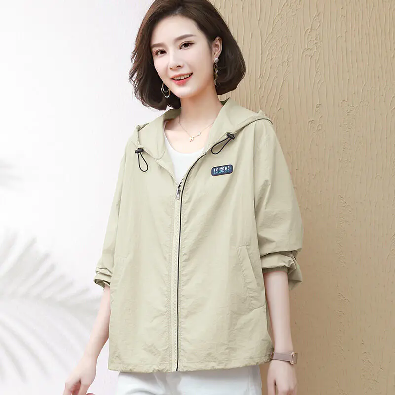 【三花棉業,新品上市】夏季新款時尚輕薄防曬衣,大碼寬松透氣防曬服,百搭洋氣年輕範,大碼可穿 【三花棉業,新品上市】夏季新款時尚輕薄防曬衣,大碼寬松透氣防曬服,百搭洋氣年輕範,大碼可穿